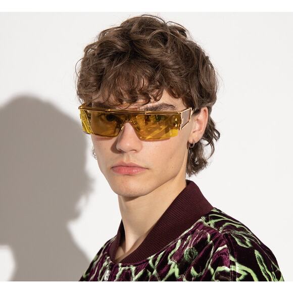 New! WONDER BOY III BPS-127B Gold with Gold Flakes/Amber Bronze Mirror Authentic - Picture 5 of 11